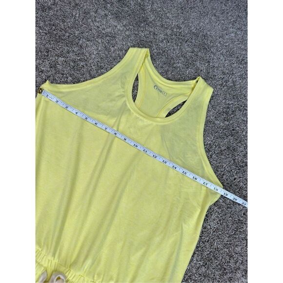 Zyia Active Lemon Laguna Downtime Romper RC Neon Drawstring Waistband Pockets L - Picture 12 of 12